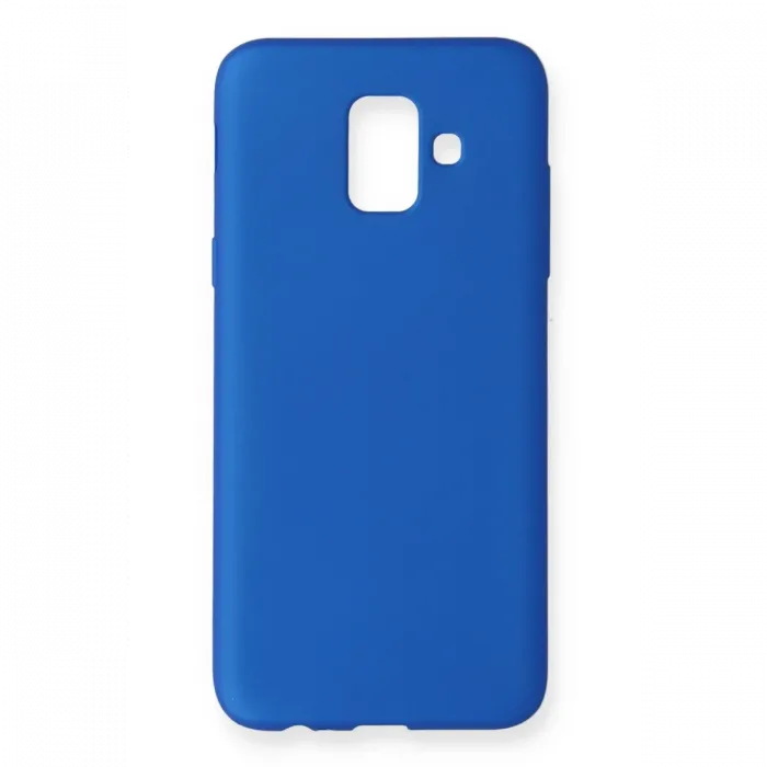 Newface Samsung Galaxy A6 2018 Kılıf First Silikon - Mavi