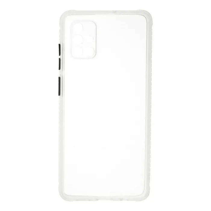 Newface Samsung Galaxy A71 Kılıf Miami Şeffaf Silikon - Şeffaf