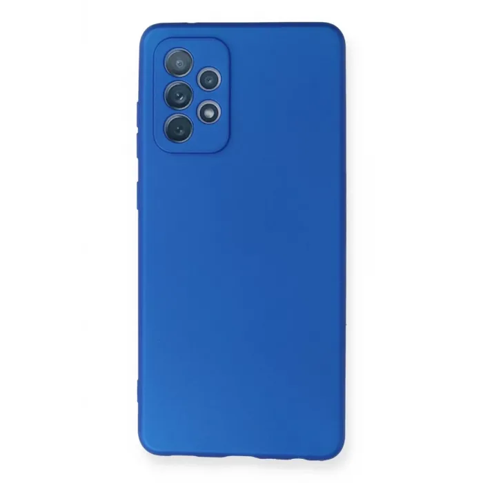 Newface Samsung Galaxy A72 Kılıf First Silikon - Mavi