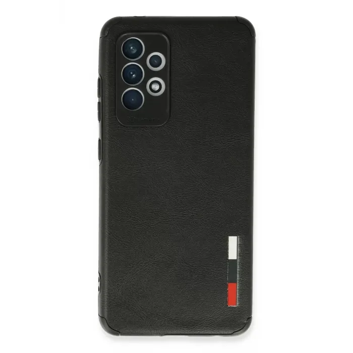 Newface Samsung Galaxy A72 Kılıf Loop Deri Silikon - Siyah