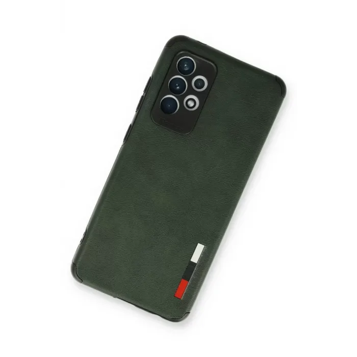 Newface Samsung Galaxy A73 5G Kılıf Loop Deri Silikon - Yeşil