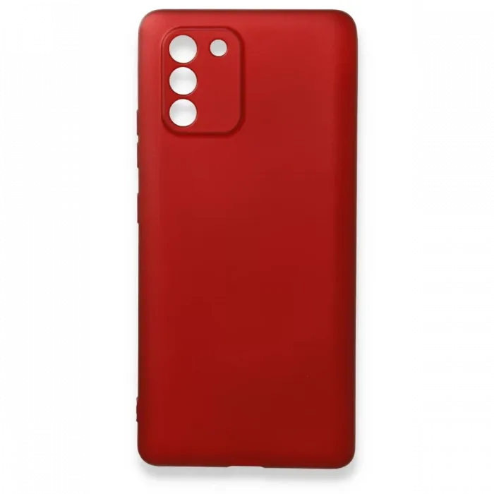 Newface Samsung Galaxy A91 / S10 Lite Kılıf First Silikon - Bordo