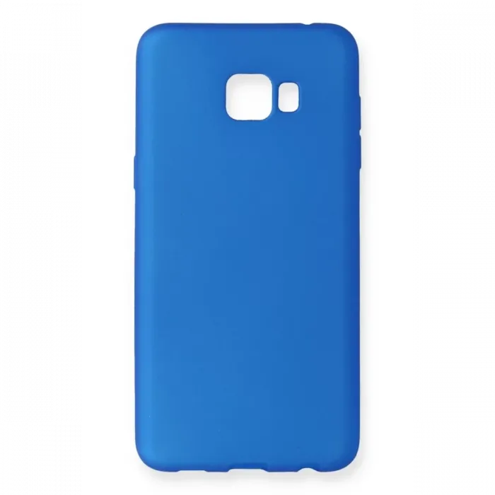 Newface Samsung Galaxy C7 Pro Kılıf First Silikon - Mavi