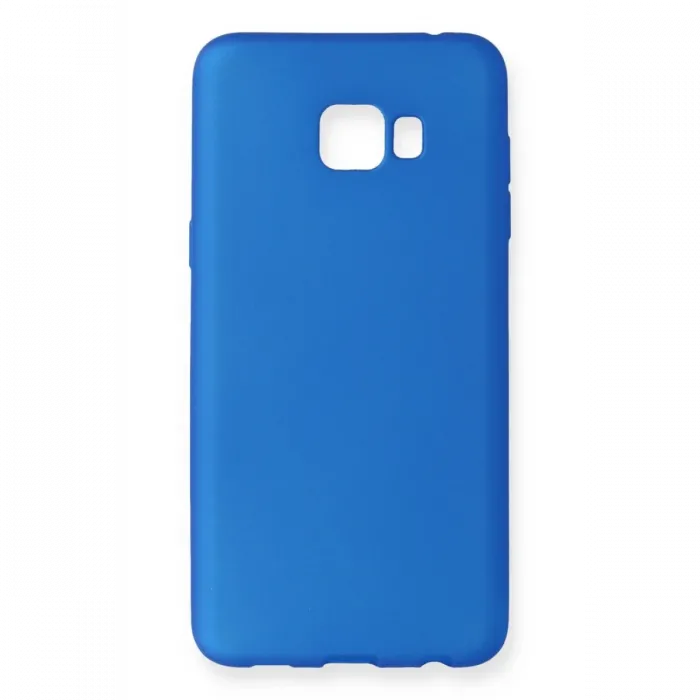 Newface Samsung Galaxy C7 Pro Kılıf First Silikon - Mavi