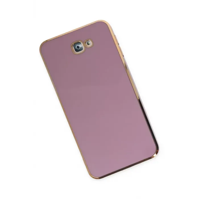Newface Samsung Galaxy J7 Prime Kılıf Volet Silikon - Mor