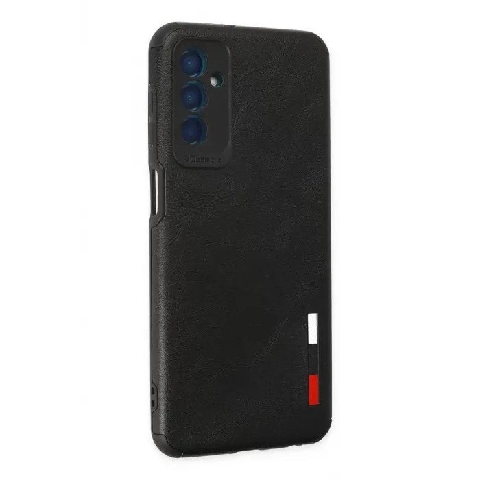 Newface Samsung Galaxy M13 Kılıf Loop Deri Silikon - Siyah