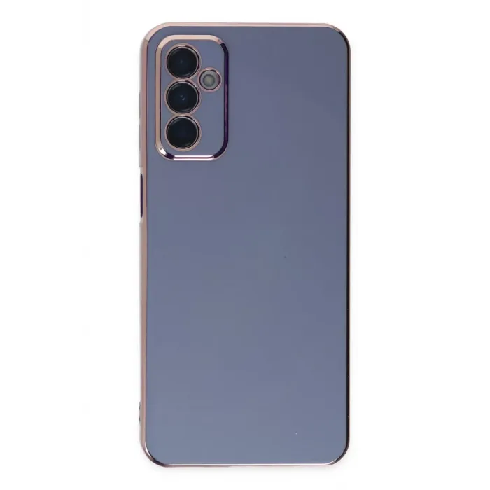 Newface Samsung Galaxy M23 Kılıf Volet Silikon - Mavi