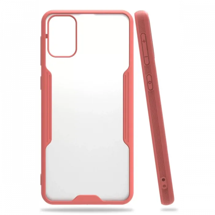 Newface Samsung Galaxy M31 Kılıf Platin Silikon - Pembe