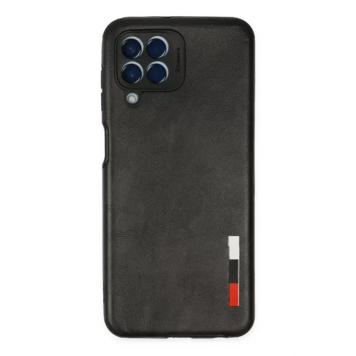 Newface Samsung Galaxy M33 Kılıf Loop Deri Silikon - Siyah