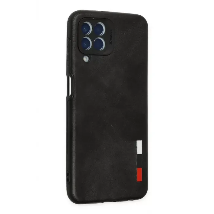 Newface Samsung Galaxy M33 Kılıf Loop Deri Silikon - Siyah