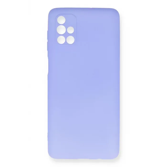 Newface Samsung Galaxy M51 Kılıf First Silikon - Lila