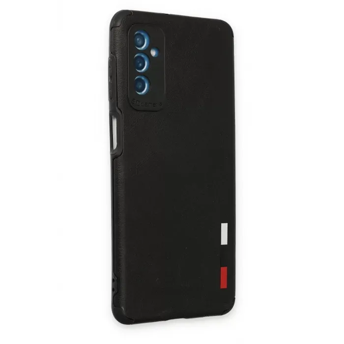 Newface Samsung Galaxy M52 5G Kılıf Loop Deri Silikon - Siyah