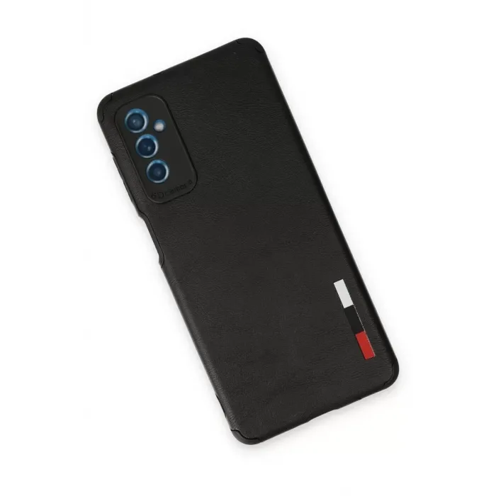 Newface Samsung Galaxy M52 5G Kılıf Loop Deri Silikon - Siyah