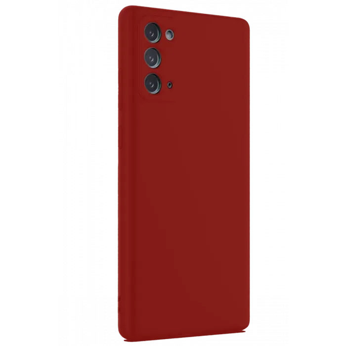Newface Samsung Galaxy Note 20 Kılıf First Silikon - Bordo