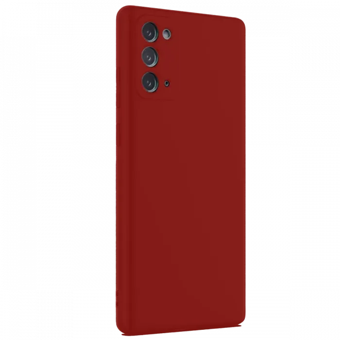 Newface Samsung Galaxy Note 20 Kılıf First Silikon - Bordo
