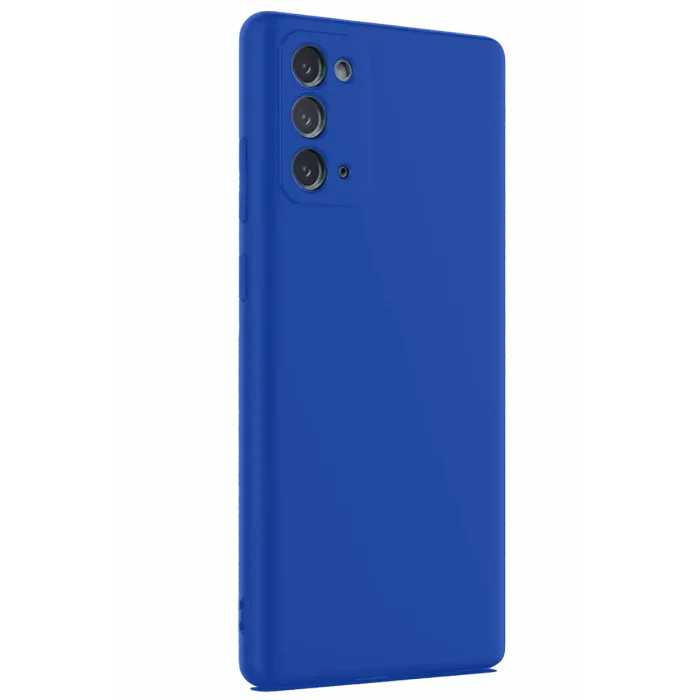 Newface Samsung Galaxy Note 20 Kılıf First Silikon - Mavi