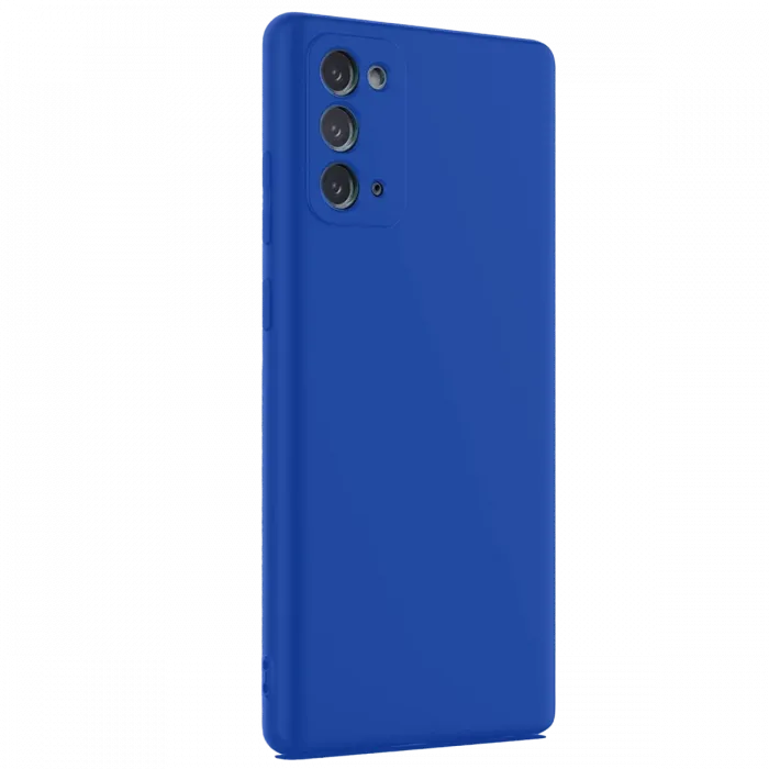 Newface Samsung Galaxy Note 20 Kılıf First Silikon - Mavi