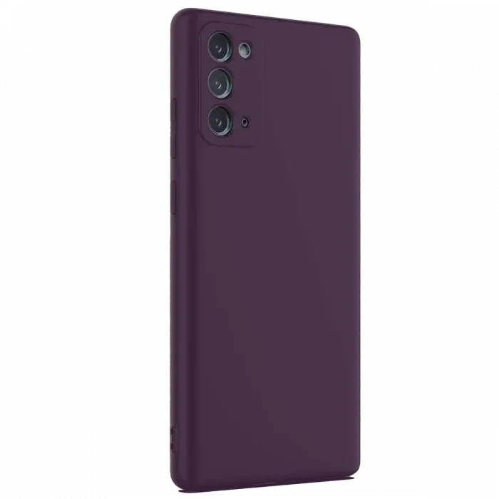 Newface Samsung Galaxy Note 20 Kılıf First Silikon - Mürdüm