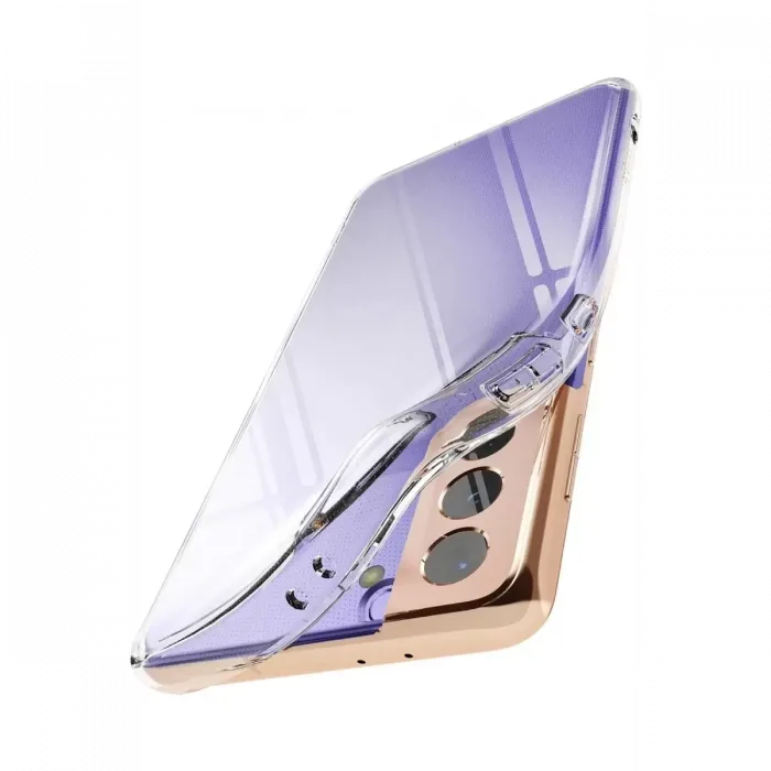 Newface Samsung Galaxy S21 Plus Kılıf Lüx Şeffaf Silikon