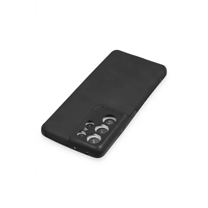 Newface Samsung Galaxy S21 Ultra Kılıf Loop Deri Silikon - Siyah