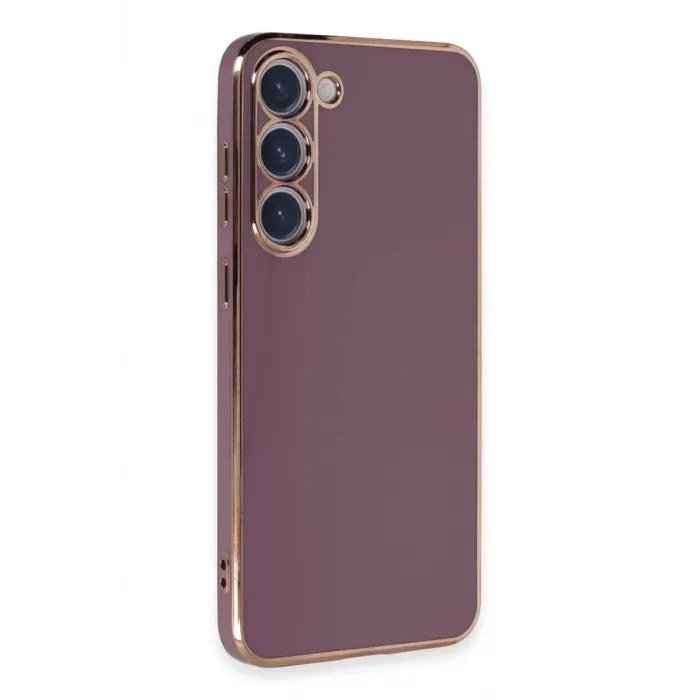 Newface Samsung Galaxy S23 Kılıf Volet Silikon - Mor