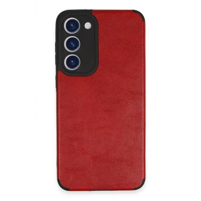 Newface Samsung Galaxy S23 Plus Kılıf Loop Deri Silikon - Kırmızı