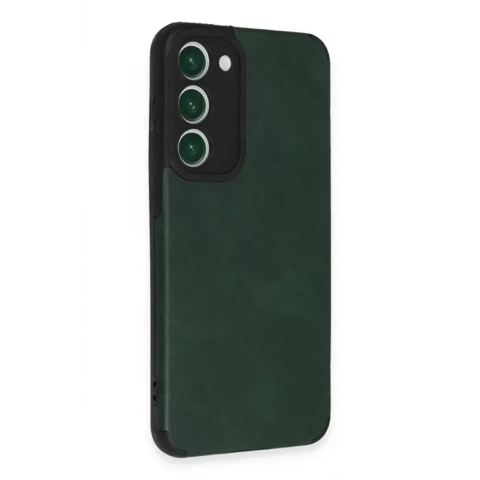Newface Samsung Galaxy S23 Plus Kılıf Loop Deri Silikon - Yeşil