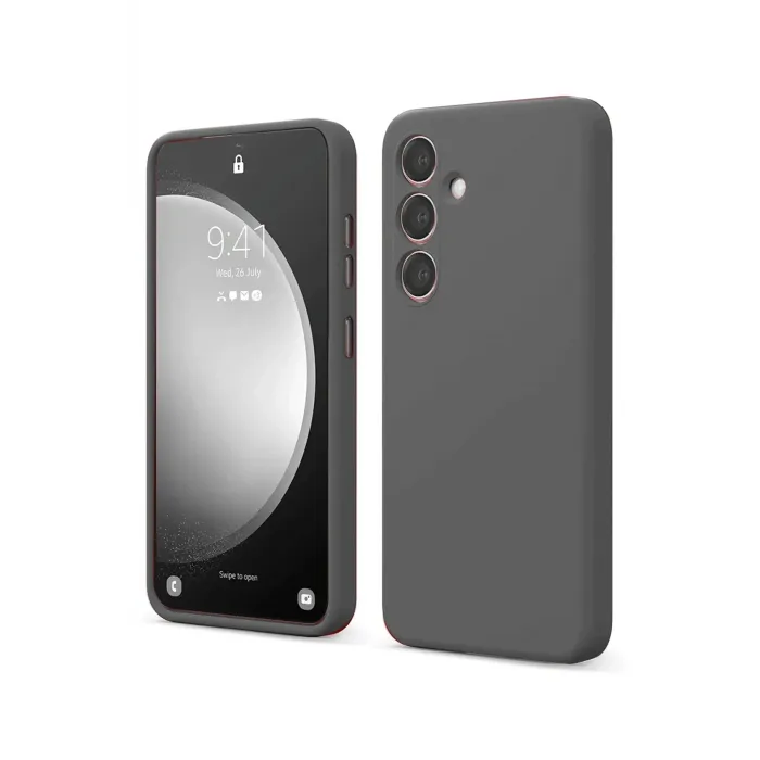 Newface Samsung Galaxy S24 FE Kılıf First Silikon - Gri