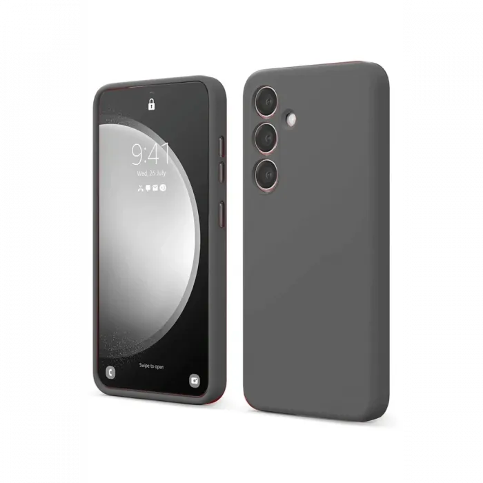 Newface Samsung Galaxy S24 FE Kılıf First Silikon - Gri