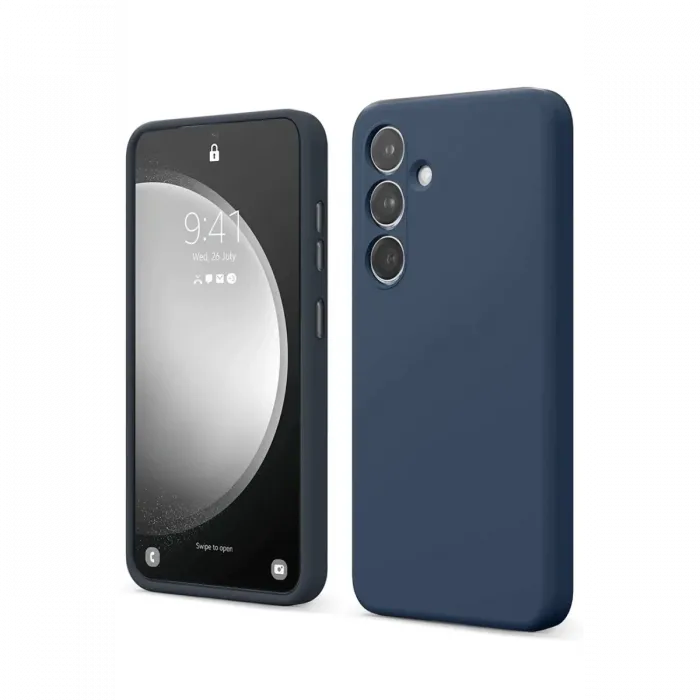 Newface Samsung Galaxy S24 FE Kılıf First Silikon - Lacivert