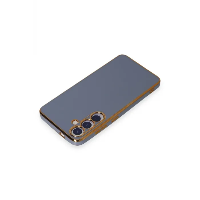 Newface Samsung Galaxy S24 Plus Kılıf Volet Silikon - Mavi