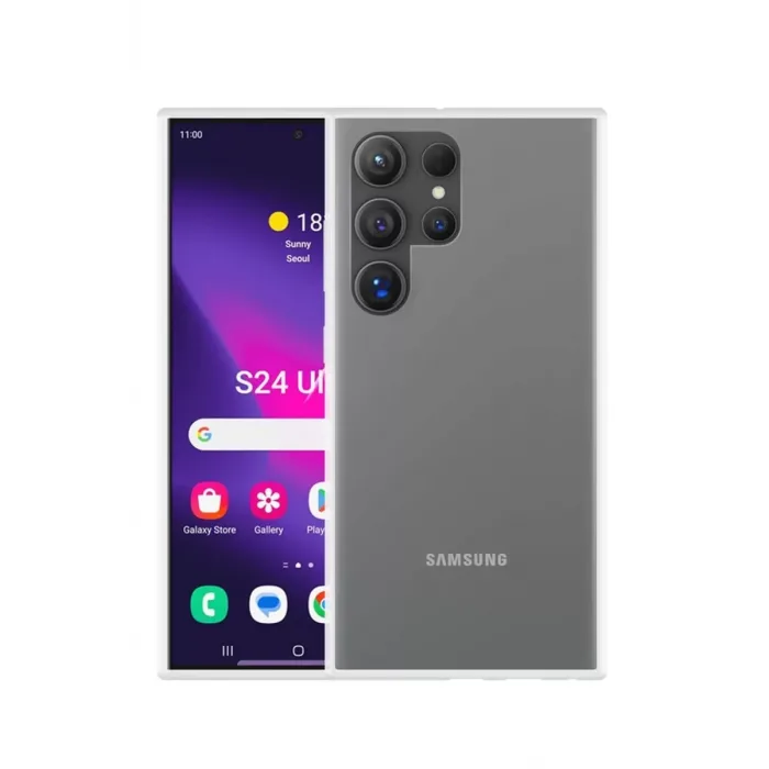 Newface Samsung Galaxy S24 Ultra Kılıf Lüx Şeffaf Silikon