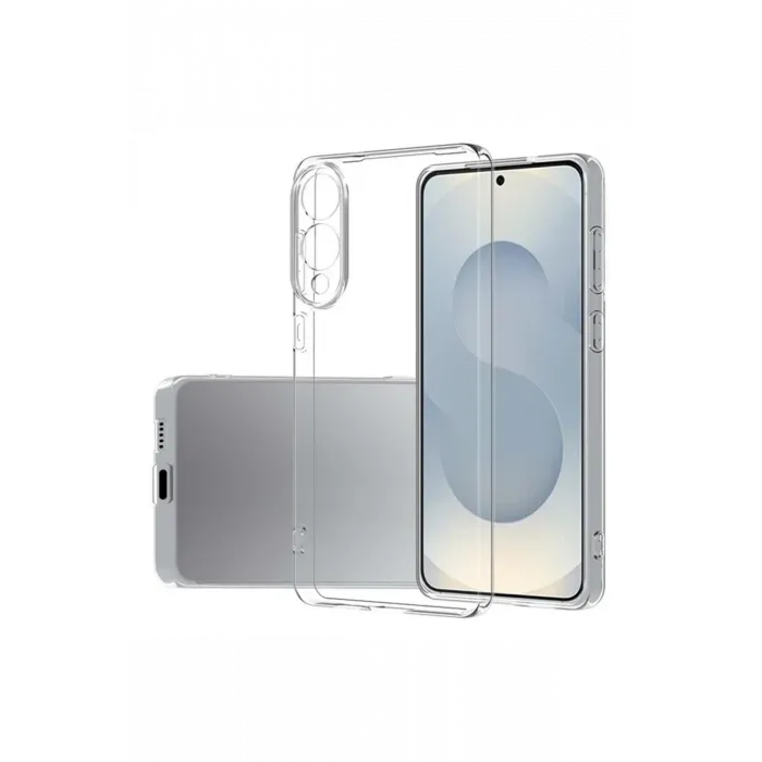Newface Samsung Galaxy S25 Edge Kılıf Lüx Şeffaf Silikon