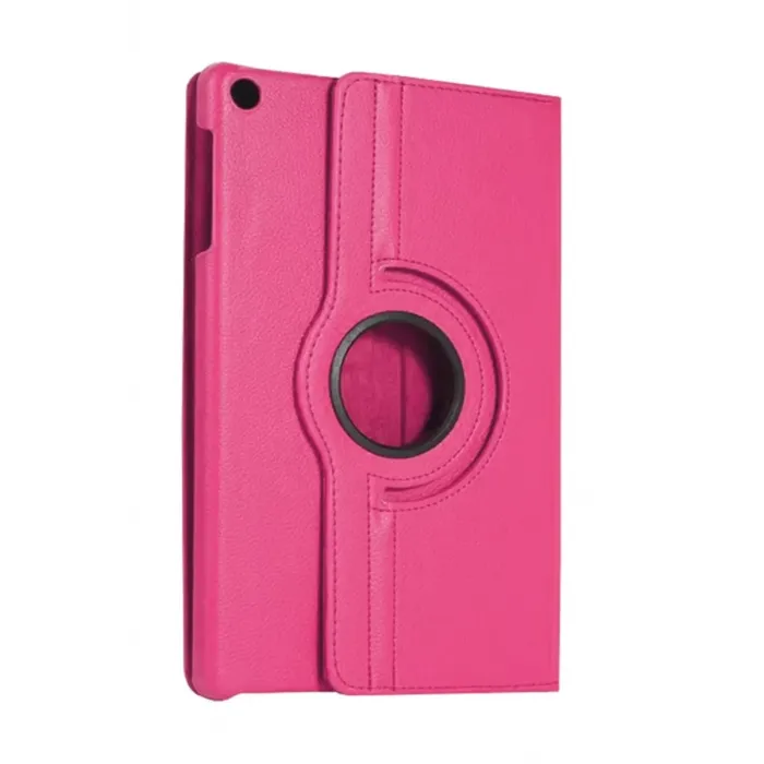 Newface Samsung Galaxy Tab A11 360 Tablet Deri Kılıf - Pembe
