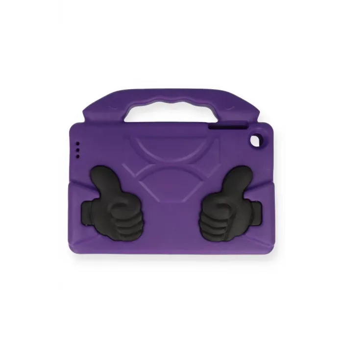 Newface Samsung Galaxy Tab A9 Kılıf Like Stantlı Tablet Silikon - Mor