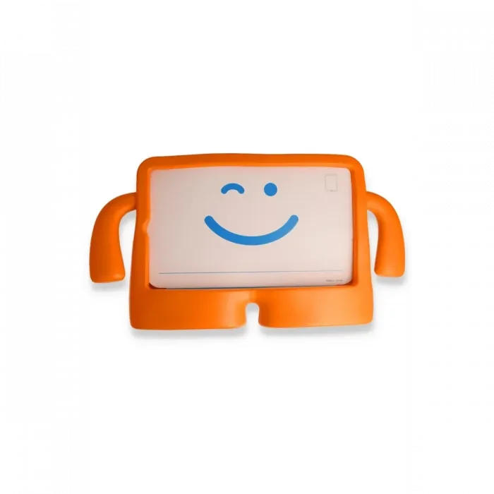Newface Samsung Galaxy Tab A9 Plus Kılıf Karakter Tablet Silikon - Turuncu