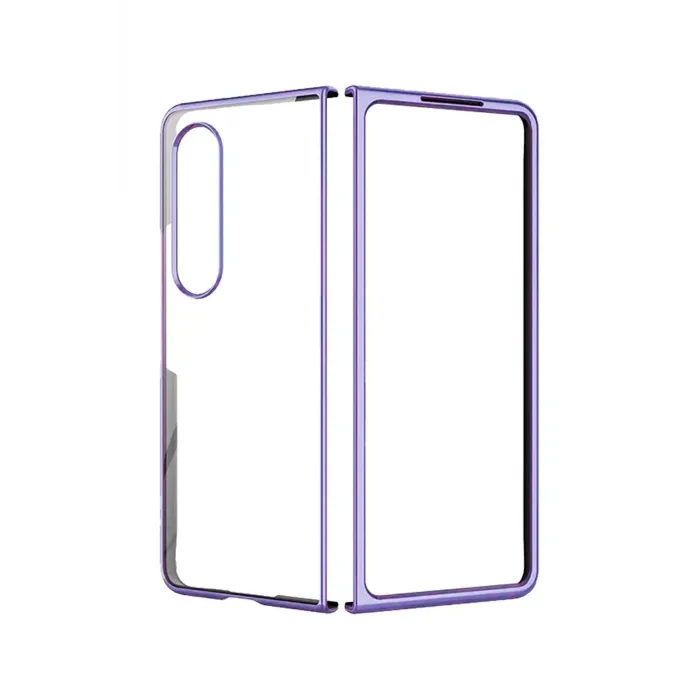 Newface Samsung Galaxy Z Fold 4 Kılıf Fold Element Kapak - Mor
