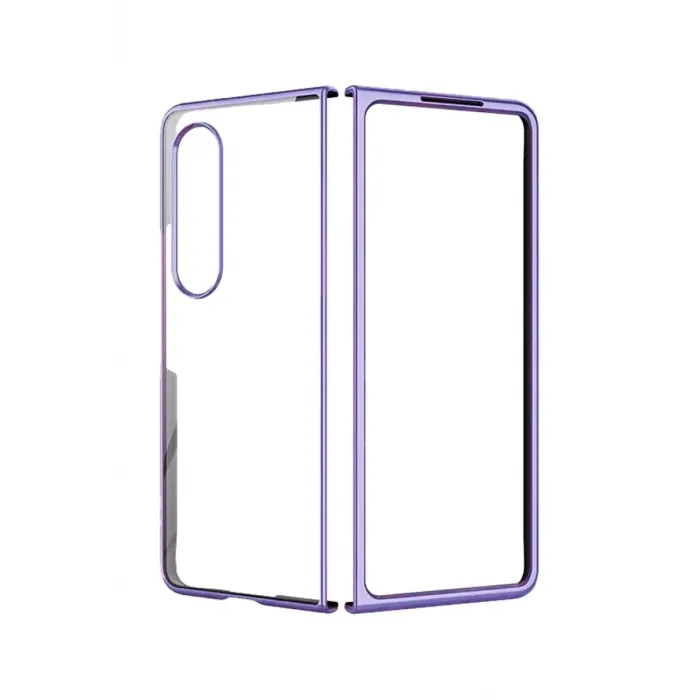 Newface Samsung Galaxy Z Fold 4 Kılıf Fold Element Kapak - Mor