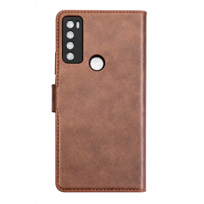 Newface TCL 20 SE Trend S Plus Kapaklı Kılıf - Taba