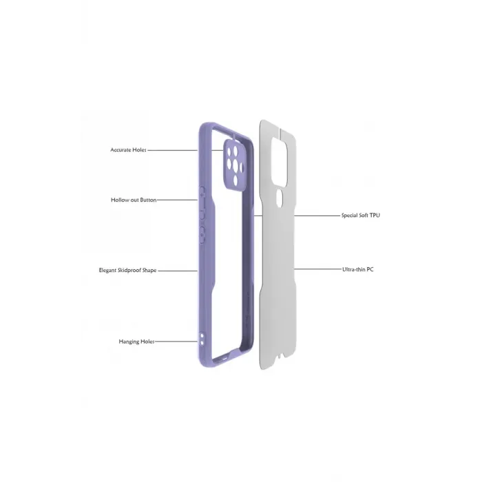 Newface Tecno Camon 16 Kılıf Platin Silikon - Siyah