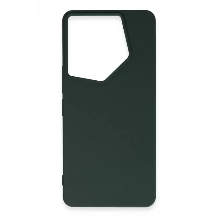 Newface Tecno Camon 20 Pro 5G Kılıf First Silikon - Koyu Yeşil