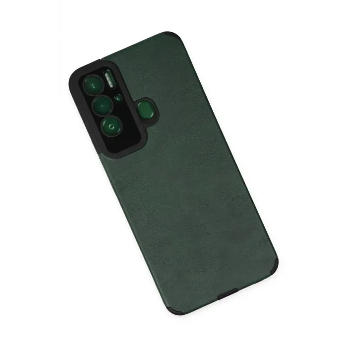 Newface Tecno Pova Neo Kılıf Loop Deri Silikon - Yeşil