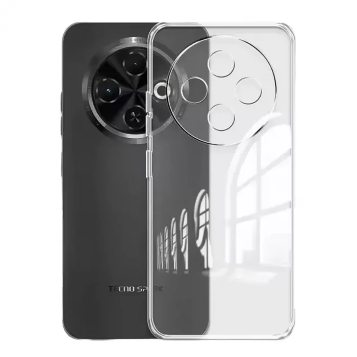 Newface Tecno Spark 30C Kılıf Lüx Şeffaf Silikon