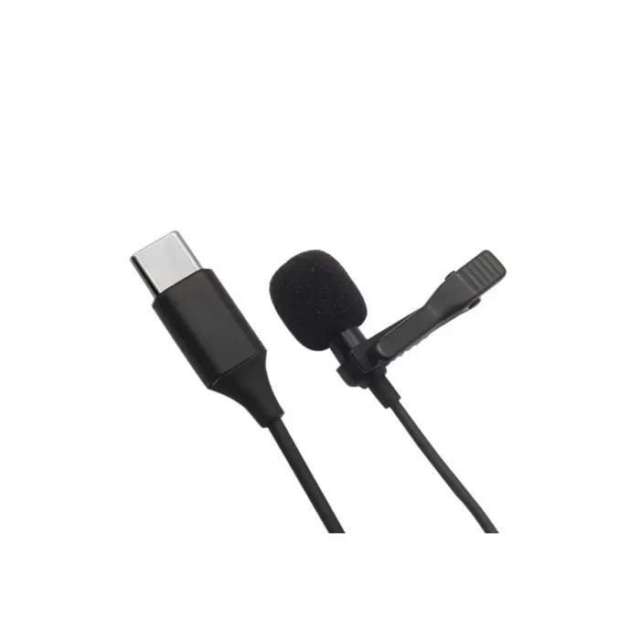 Newface Type-C 2 Metre Double Mikrofon - Siyah