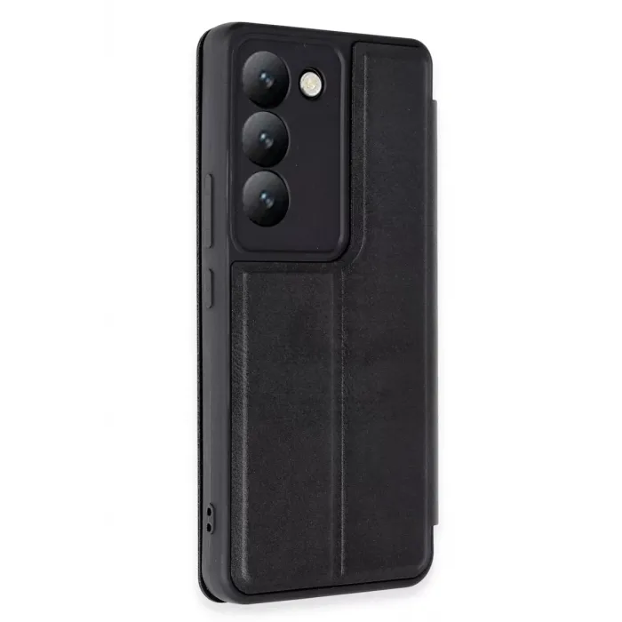 Newface Vivo V30 Lite 4G Kılıf Flip Cover - Siyah