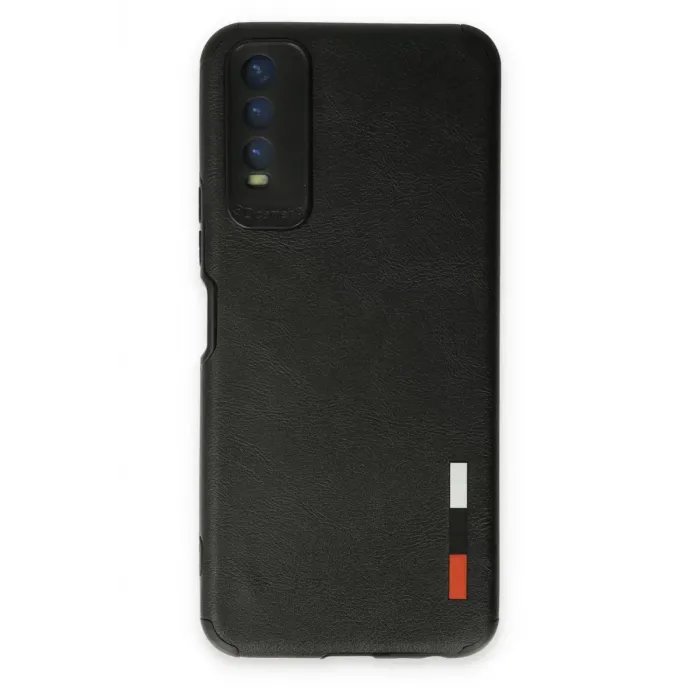 Newface Vivo Y11S Kılıf Loop Deri Silikon - Siyah