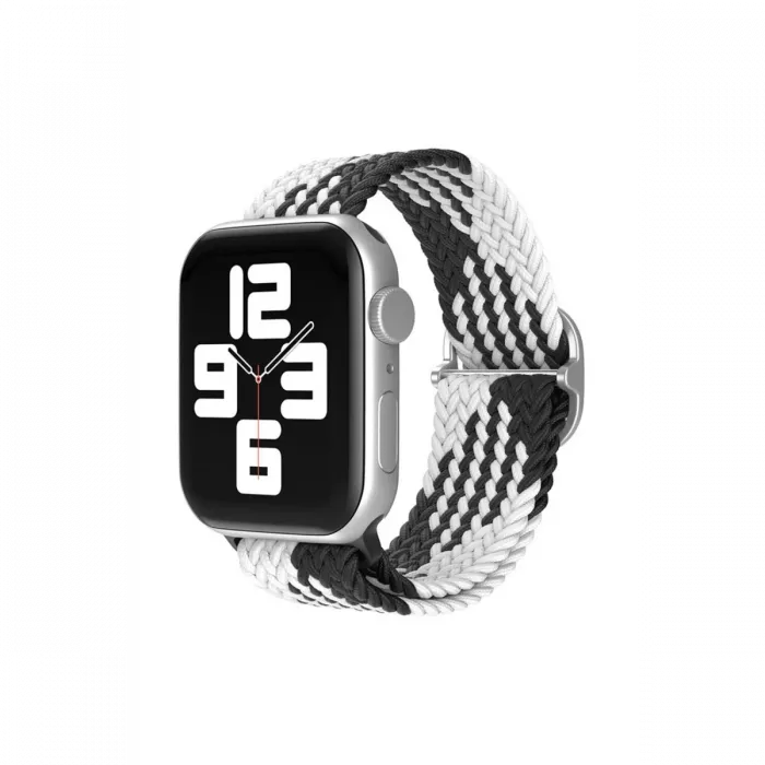 Newface Watch 22mm Star Kordon - Siyah-Beyaz