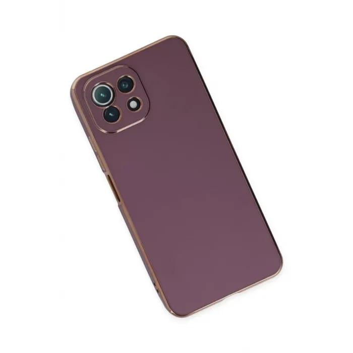 Newface Xiaomi Mİ 11 Lite Kılıf Volet Silikon - Mor