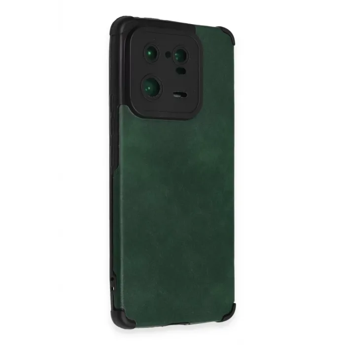 Newface Xiaomi Mi 13 Pro Kılıf Loop Deri Silikon - Yeşil