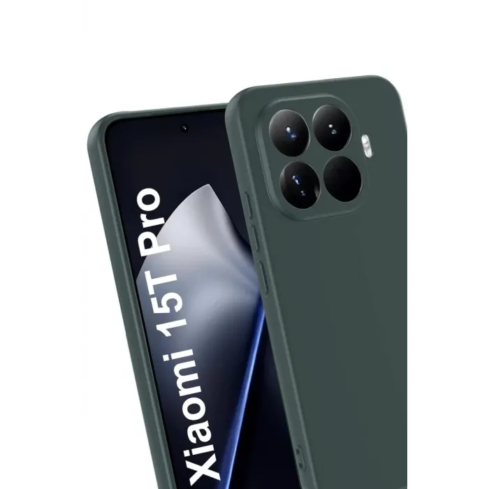 Newface Xiaomi Mi 15T Pro First Silikon - Koyu Yeşil